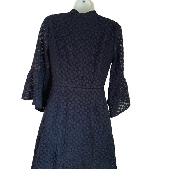 BANANA REPUBLIC Navy blue Embroidered/Knit  Size 2 - Picture 3 of 7